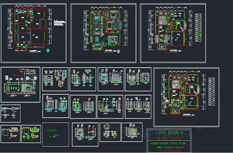 دانلود فایل اتوکد نقشه‌های بازسازی و بهسازی خانه لوکس DWG | Luxury Home Improvement DWG Drawings برای AutoCAD